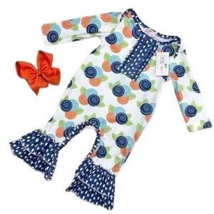 Pete + Lucy adorable romper. New with tag size 0 to 3 months and 3 to 6 months.